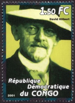 Marke mit Portrait von Hilbert