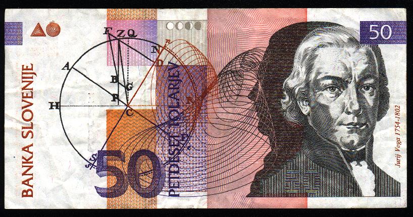 Banknote with portrait Vega