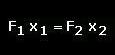 F1.x1=F2.x2 (Archimedes)