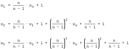 Berechnung von x1 bis x3
