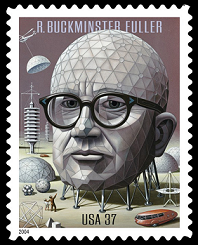 Marke mit Buckminster Fuller