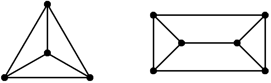 n=4, n=6 verschieden lange Wege