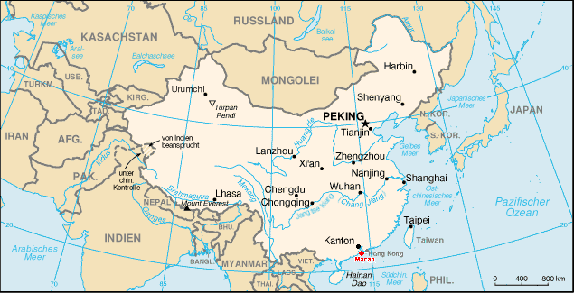 China-Karte
