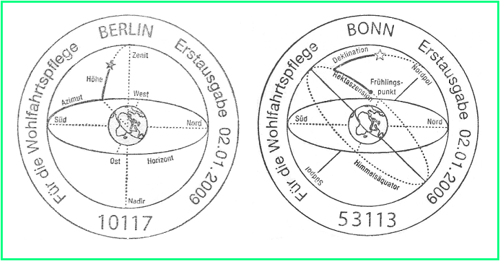 Zwei Stempel